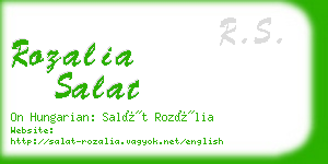 rozalia salat business card